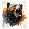 Grizzly retro style