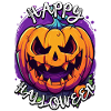 Läskig-rolig Halloween popkonst Glad Halloween