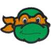 Les Tortues Ninja Michelangelo Broderie