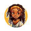 Lässiger Dreadlocks-Stil mit bunter Kopfbedeckung
