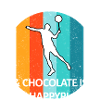 Badminton Badminton Badminton Player Chocolate