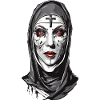 Creepy Vampire Nun Halloween Design