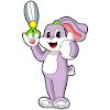 Ciseaux de coiffeur lapin