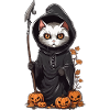 Mignon Halloween Cat Druide Costume