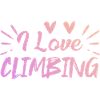 I love climbing