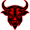 Bull Horns Head Silhouette