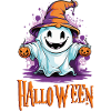 Halloween Geist Ghost witzig