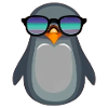Penguin Class with Sunglasses