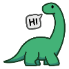 Green dinosaur
