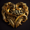 Gold Heart Herz