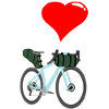 I Love Bike Packing Ich liebe Fahrradreisen