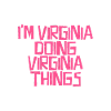 Je suis Virginie en train de faire des choses de Virginie