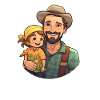 Frame Father & Daughter