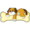 Dog Bones Sleeping