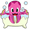 Octopus Bathing Bathtub