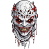 Scary Halloween Psychopath Mask Design