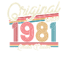 Millésime 1981 Cadeau 42/43 ans