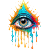 Paint Splash Eye Design