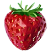 Faceted Strawberry