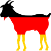 Flag Of Germany goat - GOAT