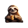 Life Begins after Coffee Sloth