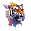sticker tiger