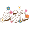 Spooky Season Halloween Boo Ghost Let's Go Ghouls