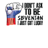 Sloveense trots Sloveense vlag gekweekt