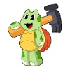 Schildkröte Handwerker Hammer