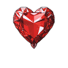 Diamond heart shape
