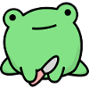 Frog with a knife