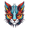 Cat Portrait Head