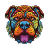 Bulldog Dog Portrait