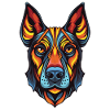 Doberman Hund Portrait