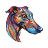 Greyhound Dog Portrait