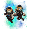 Chat dans l’espace