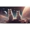 Chats dans l’espace