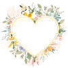 Customisable Heart Flowers, Customisable