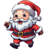 Fröhlicher Santa Clipart