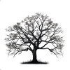 Einfache Baum Silhouette