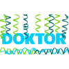 Doktor mit Luftschlangen Konfetti