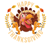 Happy Thanksgiving Gift Bird Turkey