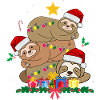 Christmas sloth