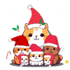 Funny christmas cats