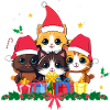 Funny christmas cats