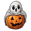Ghost Pumpkin Halloween Comic