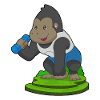 Gorilla Bodybuilder Hantel Bodybuilding