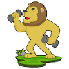Lion Bodybuilder Dumbbells Bodybuilding