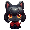 Chat noir Kawaii
