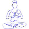 1 Yoga Padmasana eller Lotus Blomst | 1. blå flamme